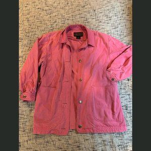 Vintage Eddie Bauer chore jacket in pink, size medium